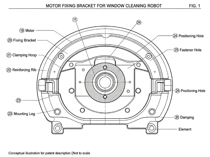 LIESA Ngamanake Aplikasi Paten kanggo Braket Fixing Motor sing Dikembangake, Ningkatake Stabilitas Produk Inti